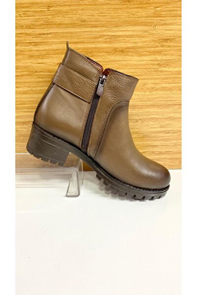 Scavia Keen RM 528 Fermuarlı Hakiki Deri Ortopedik Kısa Bot
