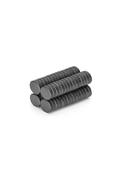 Hdg Çap: 10x3 mm Yuvarlak Ferrit Mıknatıs - Çok Amaçlı Süsleme Mıknatısı - 100 adet