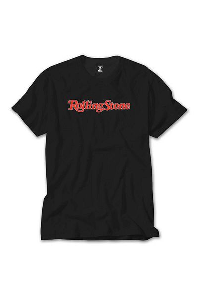 Z zepplin The Rolling Stones Text Μαύρο T-Shirt