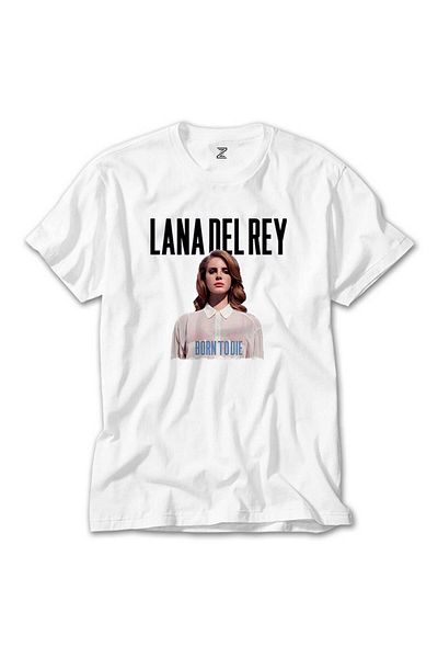 Z zepplin Λευκό T-shirt Lana Del Rey Born To Die