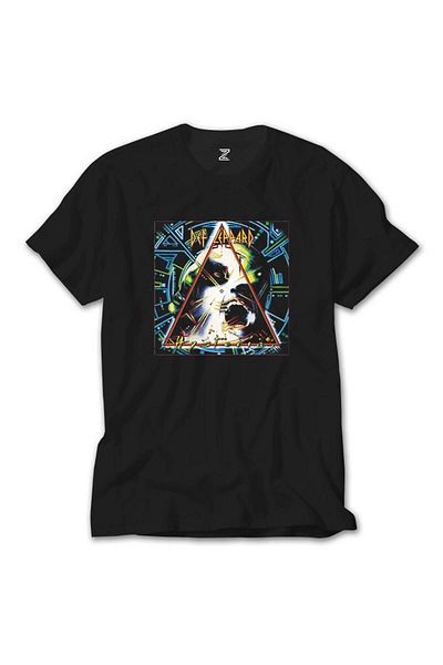 Z zepplin Def Leppard Hysteria - Μαύρο T-Shirt