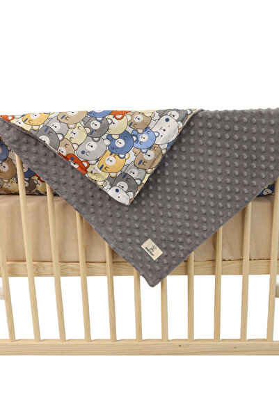 ENHA BABY Double Sided Plush Blanket Gray
