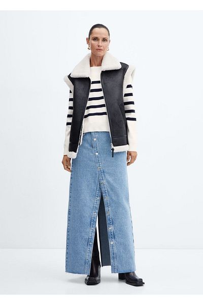 MANGO Woman Buttoned Sweater