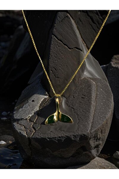 whocares Kadın Zarif Zincirli Kolye Küçük Balık Kuyruğu Sembollü Şık Kaliteli