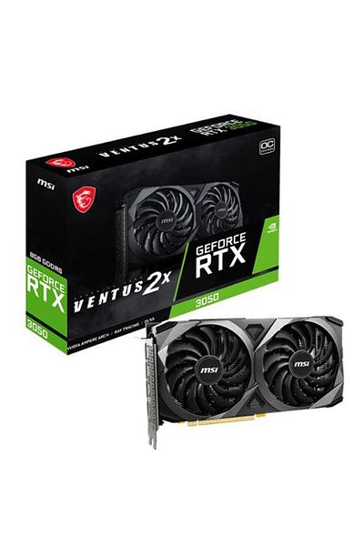 MSI بطاقة رسومات Geforce Rtx3050 Ventus 2x 8g Oc 8gb Gddr6 128bit 1xhdmi 3xdp