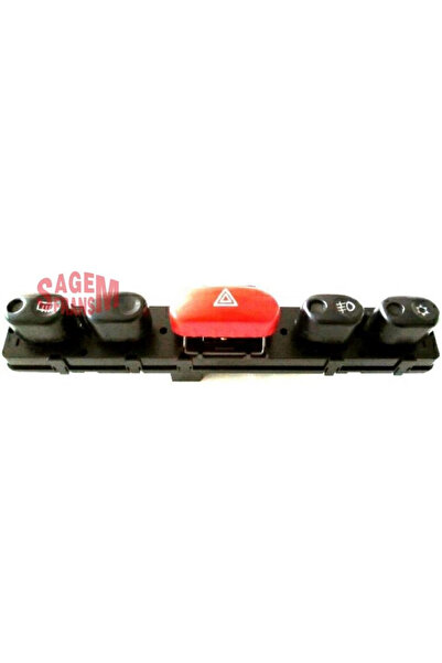 SAGEM Fiat palio dörtlü flaşör anahtar grubu 1997-2002 arası uyumlu 735314210 ns