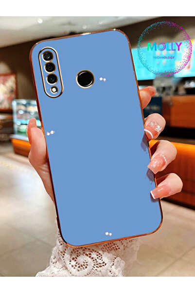 Molly Technology حافظة سيليكون فاخرة لهاتف هواوي P30 Lite بحواف زرقاء بترولية...