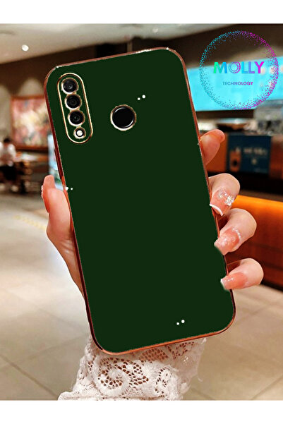 Molly Technology حافظة سيليكون فاخرة لهاتف هواوي P30 Lite بحواف خضراء داكنة و...