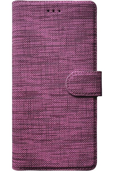 BLUETECH Xiaomi Redmi Note 9 Cover Wallet Card Compartment Fabric Patterned Case
