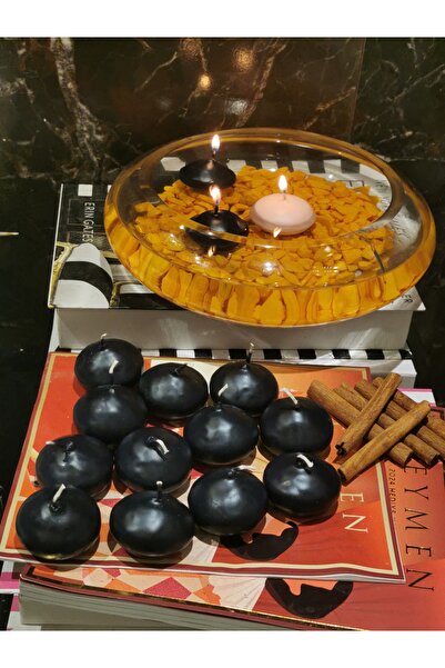iv candles İV candles 12'li Siyah Suda Yüzen Terapi Mum