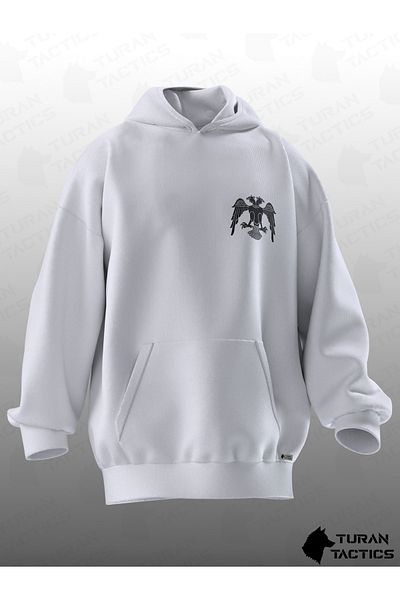 TURAN TACTICS SELCUKLU EAGLE PRINTED OVERSIZE HOODIE (UNISEX)