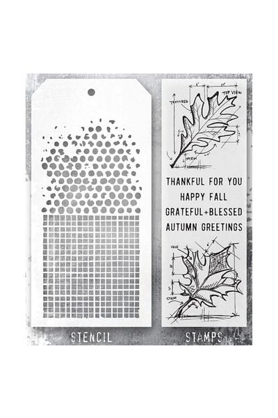 Onwize Scrapbook Decorative Stencil-Silicone Stamp Set