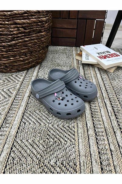 Behtah Kundura Jibbitz Fancy Children's Closed Front Balcony Garden Beach Pool Beach Daily Sandals Slippers