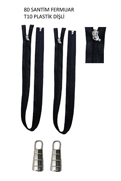U5 FASHION 2 adet 80 santim fermuar t 10 plastik dişli