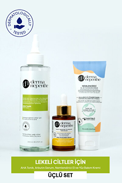 Derma Nepenthe Lekeli ve Lekeye Eğilimli Ciltler İçin - AHA Tonik, Arbutin Se...