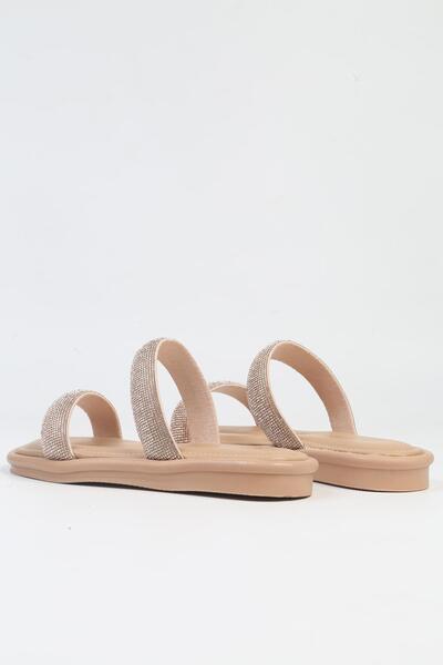 Pierre Cardin ®| PC-5101-3891 Beige-Women's Jewelled Slippers