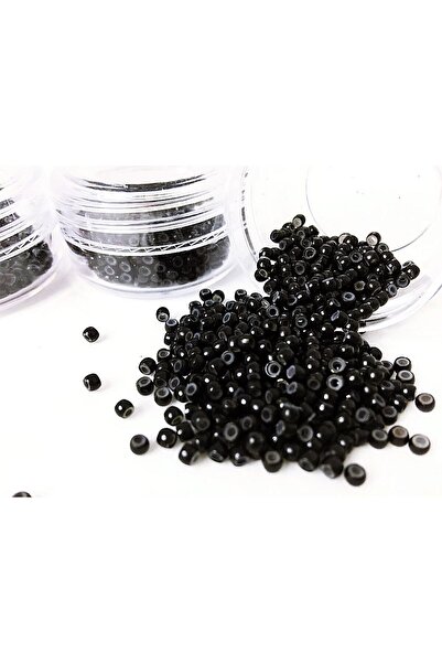 PRODİVA Siyah Mikro Kaynak Saç Boncukları 500’lü Kutuda
