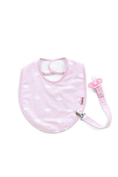 Babyjem Bib with pacifier holder (Color: Pink)