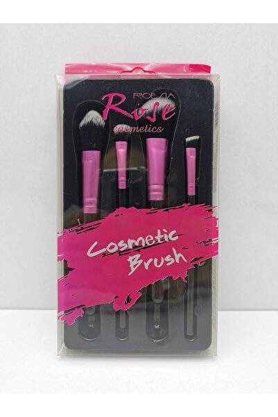 Rose Cosmetic Brush Kutulu 4'lü Makyaj Fırça Seti