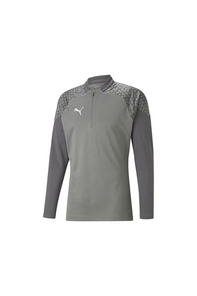 Puma 657982 Teamcup Training 1/4 Zip Ball Grey