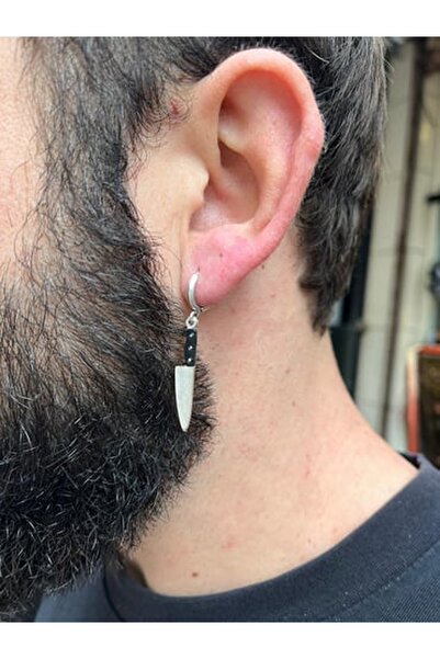 Herşey Nota Unisex Bıçak Küpe