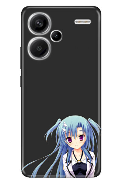 senada Xiaomi Redmi Note 13 Pro Plus 5G Uyumlu Kılıf Silikon Mavi Anime Kız