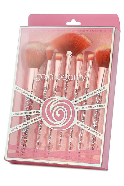 Gold Beauty فرشاة احترافية - مجموعة فرش مكونة من 7 قطع
