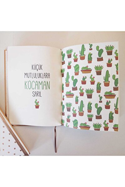 Bikutumutluluk Hediyelik - Tarihsiz Ajanda Rosegold 365 Mutlu Yeni Gün Planlayıcı Defter