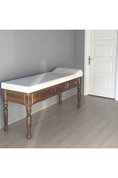 Medkimsan Ahşap Muayene Masası | Çekmeceli | Torna Ayaklı Muayene Sedyesi