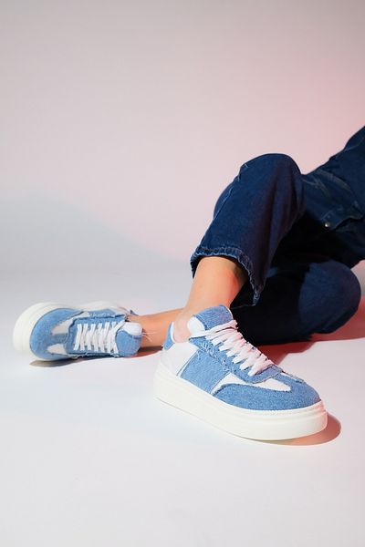 LuviShoes JOSE Blue Denim Damen Sport-Sneaker