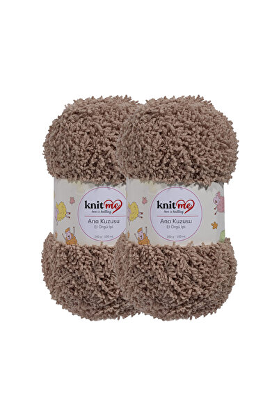knitme خروف الأم 100 جرام 2 عبوة من خيوط الحياكة اليدوية 705