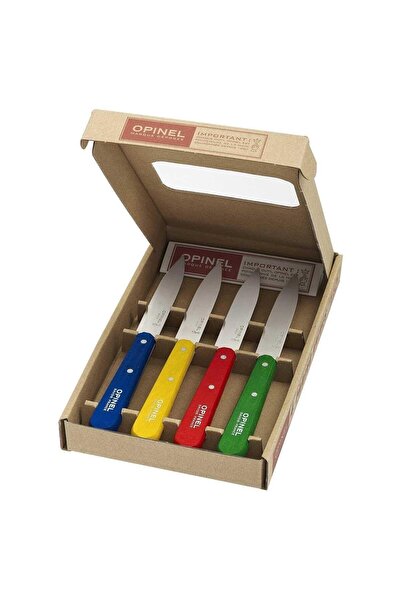 Opinel N°112 4'lü Klasik Renkli Soyma Bıçağı 10cm