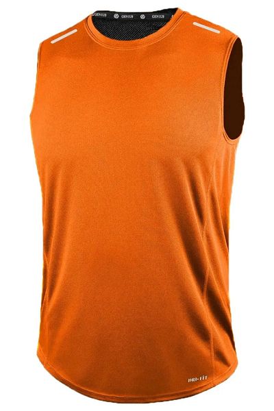 GENIUS STORE Men's Moisture Absorbing Quick Dry Athletic Technical Performance Athlete Zero Sleeve T-shirt DRIFIT-SIFIRKOL