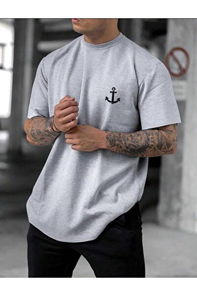 MYDARKSTYLE Men's Chain Printed Oversize T-shirt