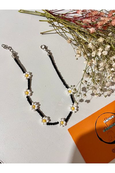 Ben Aleina Daisy Anklet Beaded Anklet Floral Model