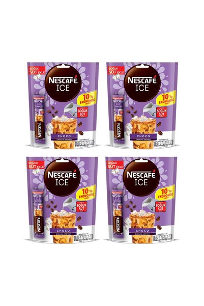 Nescafe آيس شوكو - 10 عبوات × 4 قطع