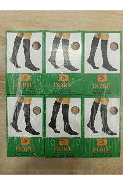 OEM TEN/57 70 DENYE THICK KNEE BOTTOM SOCKS GREEN BOX 12 Pieces