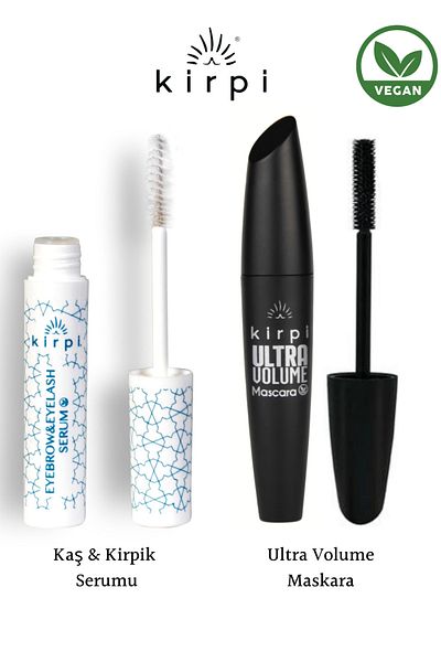 Kirpi Vegan Eyebrow&k Serum And Volumizing Mascara