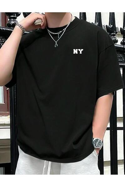 MYDARKSTYLE UNISEX NY Printed Oversize T-shirt