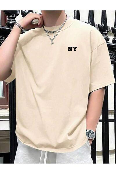 MYDARKSTYLE UNISEX NY Printed Oversize T-shirt