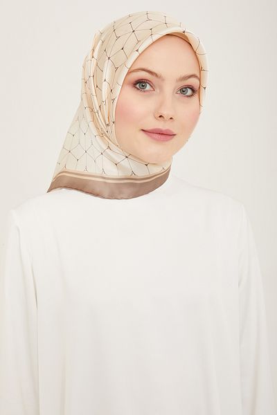 Armine Μεταξωτό Φουλάρι ARMINE 9166D - Τσίλι
