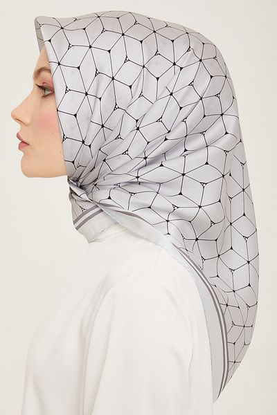 Armine Μεταξωτό Φουλάρι ARMINE 9166D - Τσίλι