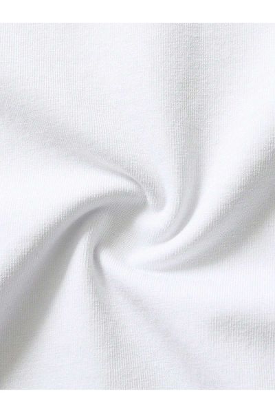 Jose Clothing Μπλουζάκι Unisex Λευκό εμπριμέ από οργανικό βαμβάκι Oversize κοντό μανίκι