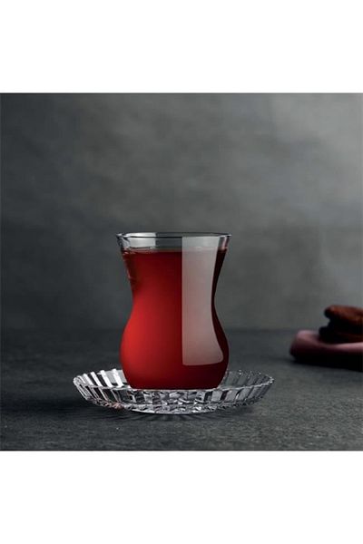 Paşabahçe Beykoz 12 Piece Crystal Tea Set 145cc