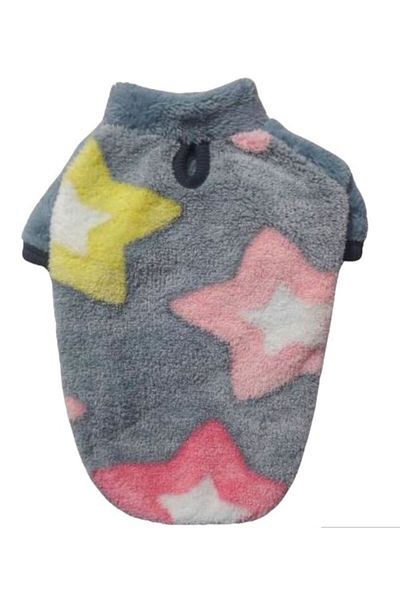 GedyCo Stars Premium Plush Small Breed Dog Sweatshirt (suitable for dogs from 2 kg to 9 kg)
