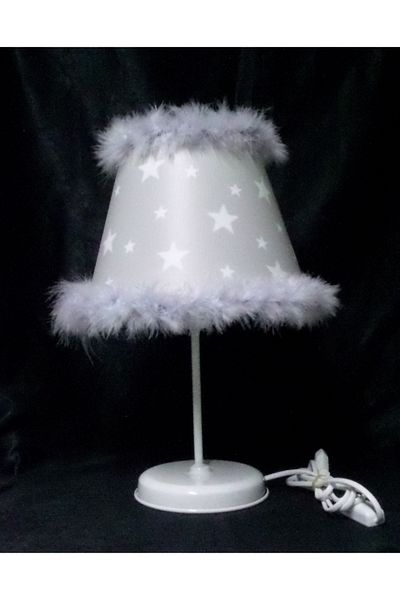 TEKAY AYDINLATMA Girl's room boy's room star feather lampshade