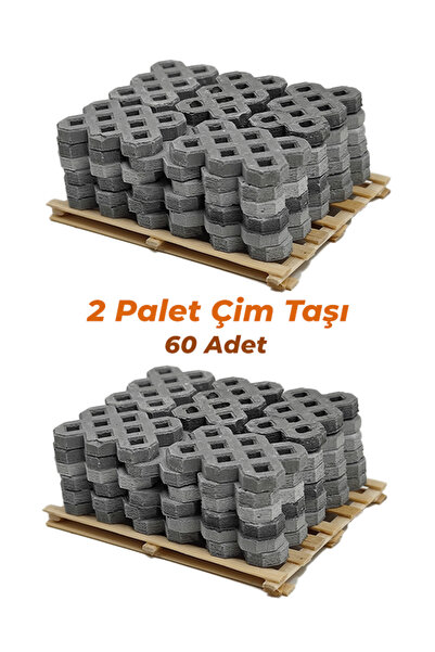 Tshigo Minyatür Tuğla Çim Taşı ( 60 Adet )