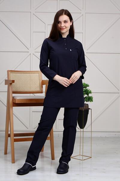 cinaruniforma Lacivert Renkli Tesettür Cerrahi Personel Doktor Hemşire Sucrub...