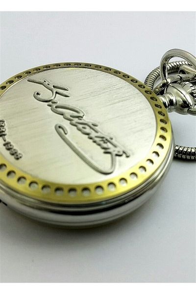 Hediye Vakti Mustafa Kemal Atatürk Illustrated Signature Pocket Watch