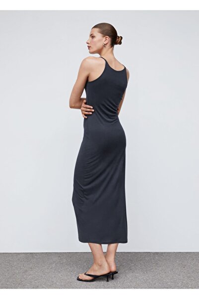 MANGO Woman Modal Midi Elbise